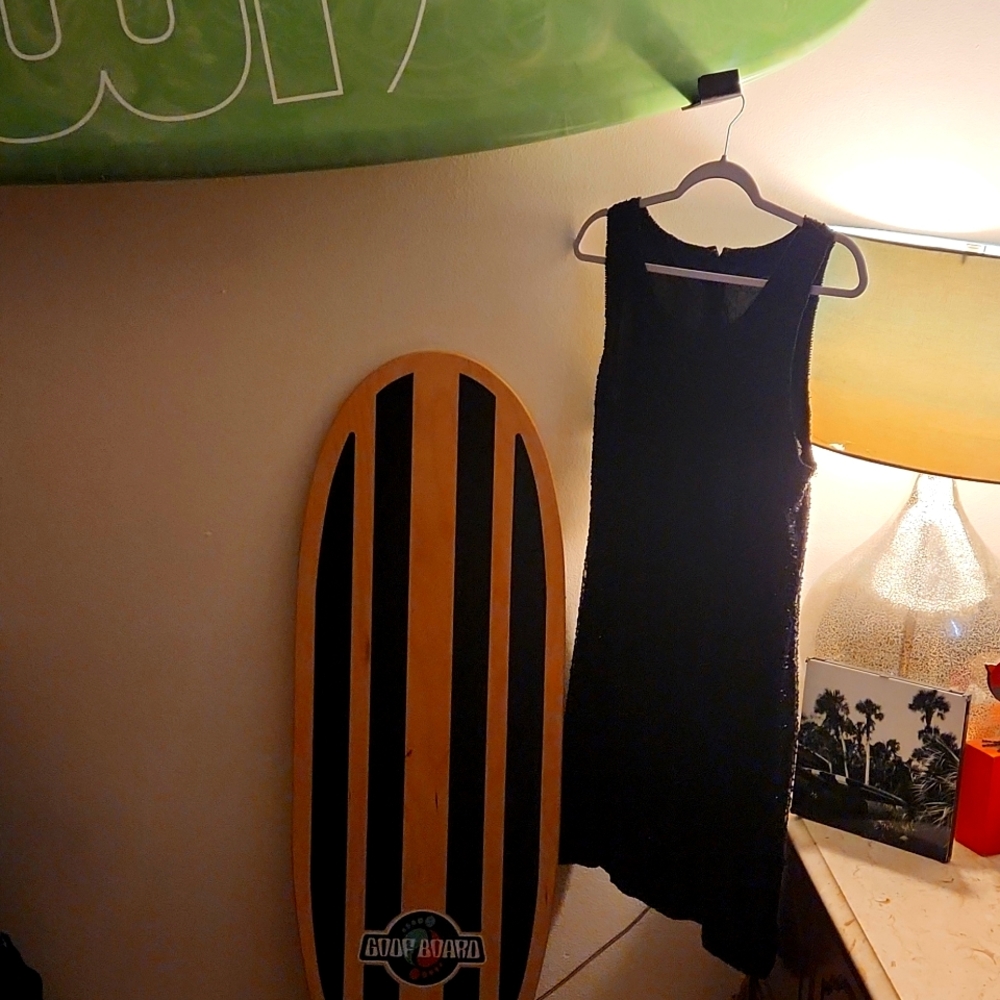 Beaded Little Black Dress, Medium